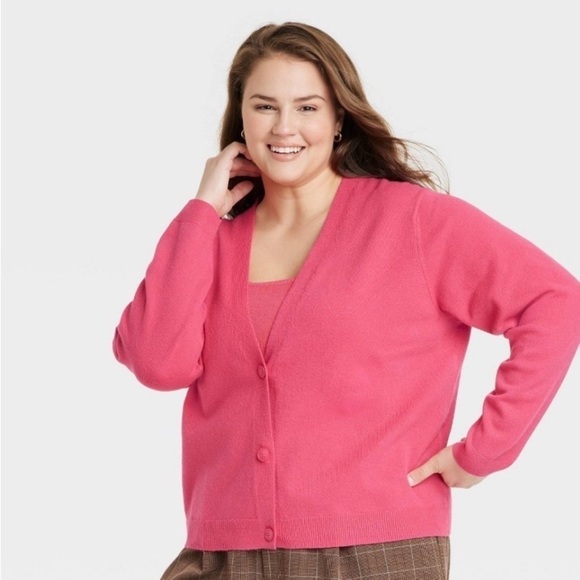 Women's Cardigan - A New Day Pink - Picture 1 of 6